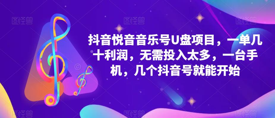 抖音音乐号U盘项目 一单几十利润 无需投入太多 一台手机 几个抖音号就开始-颜夕资源网-第12张图片