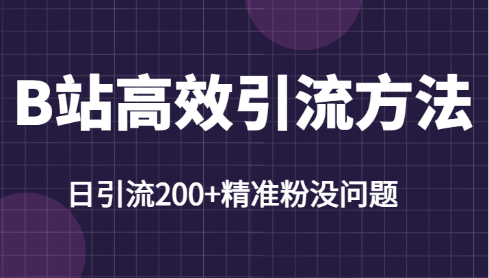 B站高效引流方法，学会这一招，日引流200+精准粉没任何问题-颜夕资源网-第12张图片