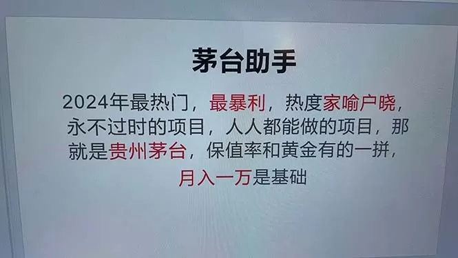 魔法贵州茅台代理，永不淘汰的项目，抛开传统玩法，使用科技，命中率极高-颜夕资源网-第10张图片